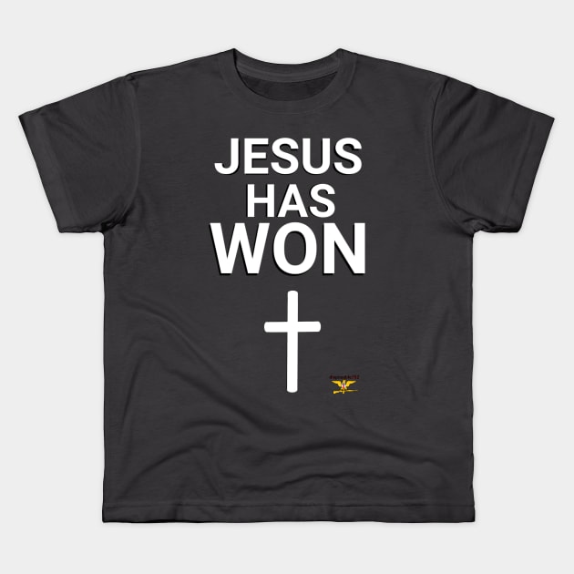 Jesus won Kids T-Shirt by disposable762